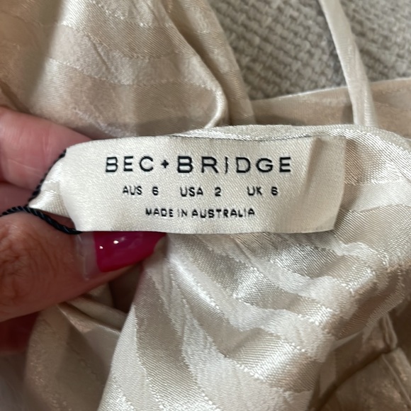 Bec & Bridge The Kat Cowl Dress Sand - Picture 6 of 6